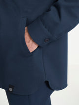 Shacket in Cotton Compact Blu Uomo - Ragno