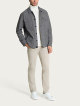 Shacket in Eco Jacquard Neri Uomo - Ragno