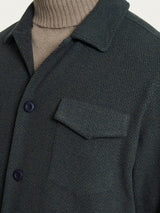 Shacket in Eco Jacquard Blu Uomo - Ragno