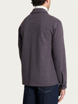 Shacket in Jacquard Viola Uomo - Ragno