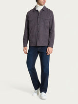 Shacket in Eco Jacquard Viola Uomo - Ragno
