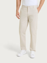 Pantalone con tasche america in Twill Cotton Bianchi Uomo - Ragno