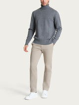 Pantalone con tasche america in Twill Cotton Grigi Uomo - Ragno