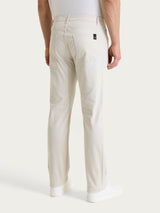 Pantaloni 5 Tasche in Twill di Eco Cotton Bianchi Uomo - Ragno