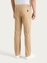 Pantaloni 5 Tasche in Twill di Cotone Marroni Uomo - Ragno