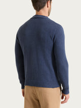 Cardigan in Winter Cotton Azzurri Uomo - Ragno