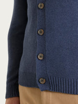 Cardigan in Winter Cotton Azzurri Uomo - Ragno