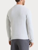 Cardigan in Winter Cotton Grigi Uomo - Ragno