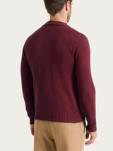 Cardigan in Winter Cotton Viola Uomo - Ragno