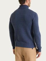 Lupetto in Winter Cotton Azzurri Uomo - Ragno