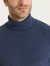 Lupetto in Winter Cotton Azzurri Uomo - Ragno