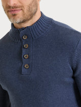 Lupetto in Winter Cotton Azzurri Uomo - Ragno