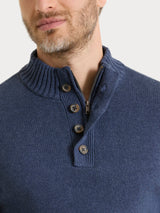 Lupetto in Winter Cotton Azzurri Uomo - Ragno