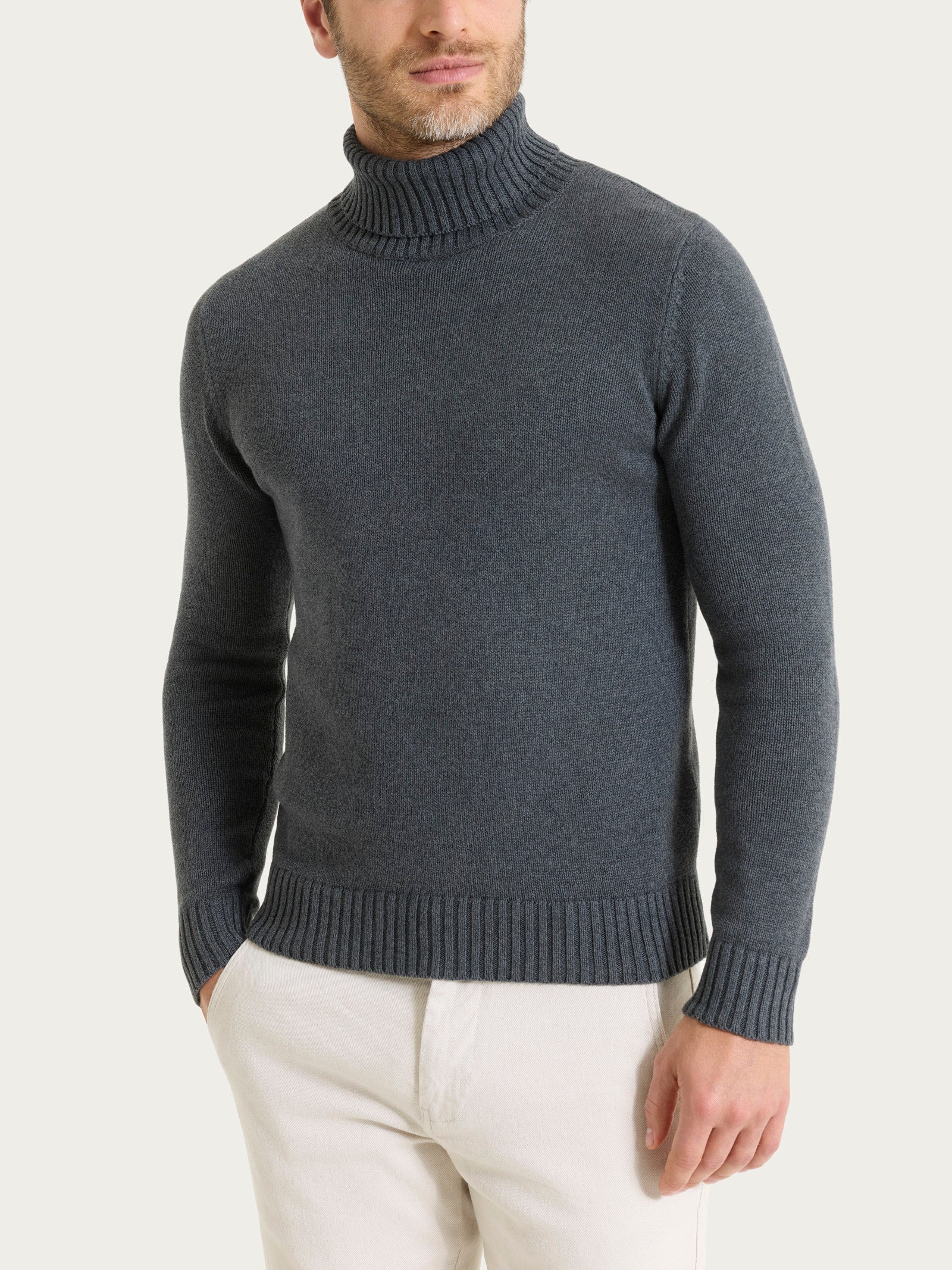 Lupetto in Winter Cotton Neri Uomo - Ragno