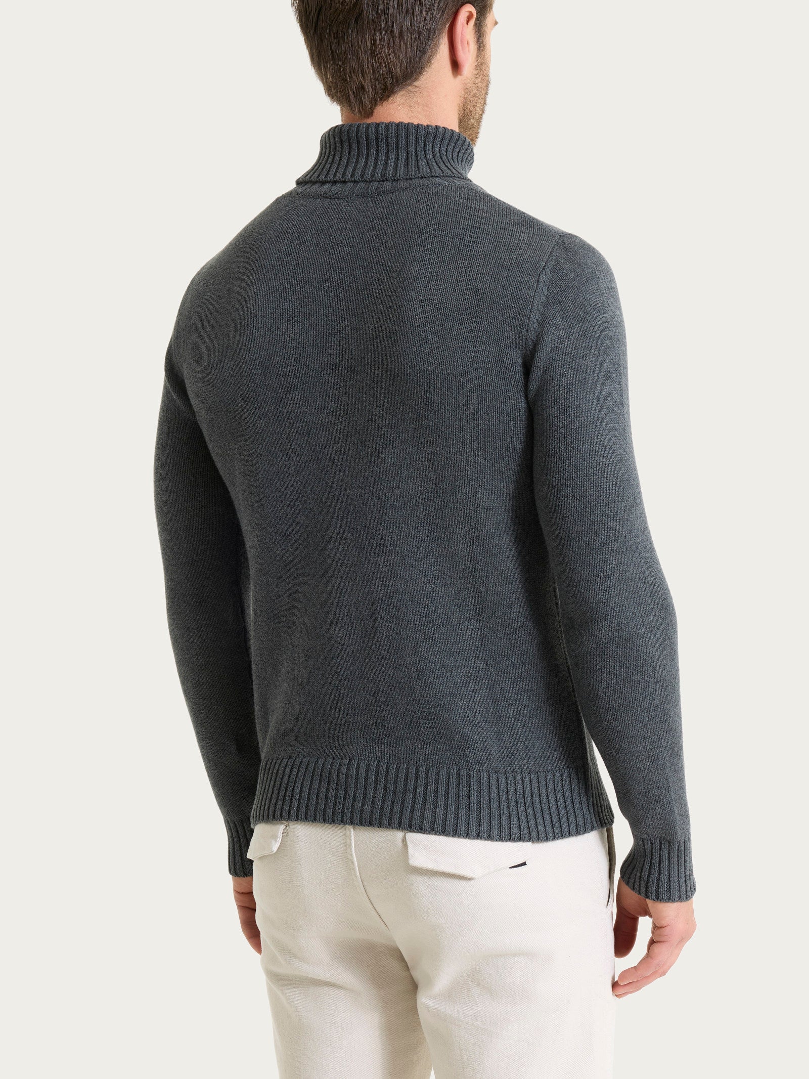 Lupetto in Winter Cotton Neri Uomo - Ragno