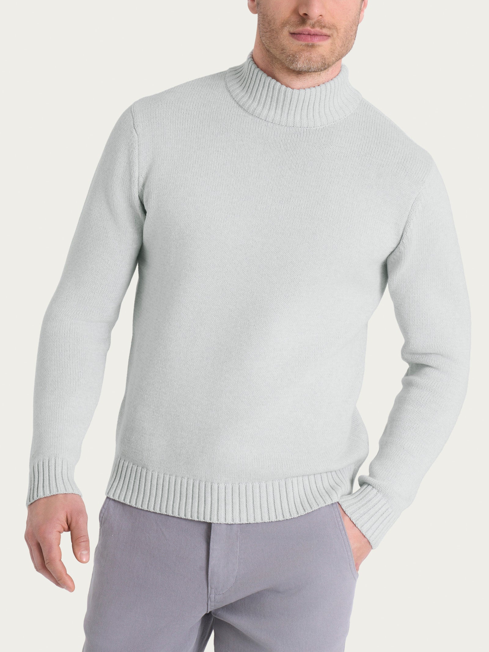 Lupetto in Winter Cotton Grigi Uomo - Ragno