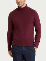 Lupetto in Winter Cotton Viola Uomo - Ragno