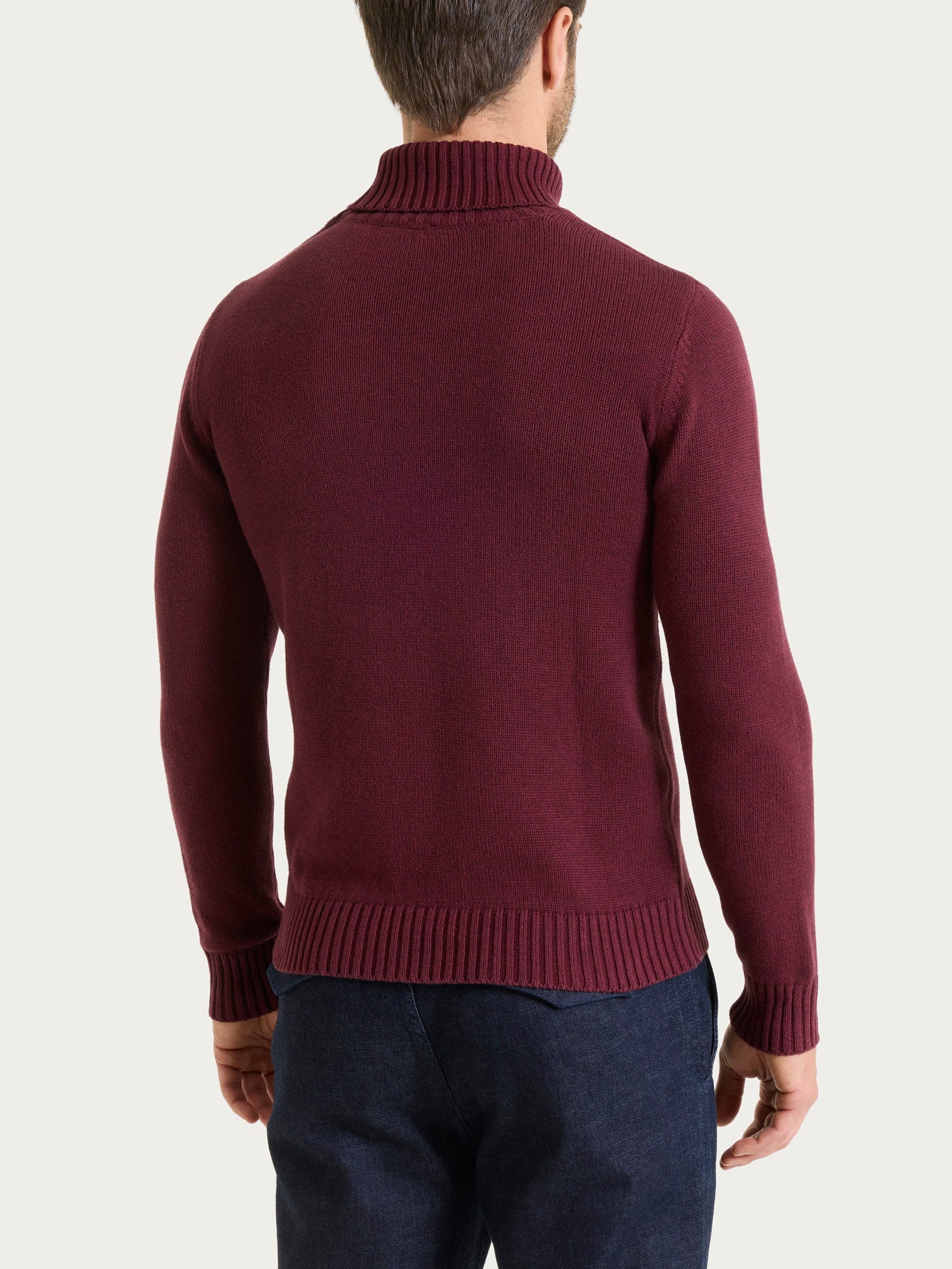 Lupetto in Winter Cotton Viola Uomo - Ragno