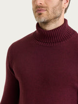 Lupetto in Winter Cotton Viola Uomo - Ragno