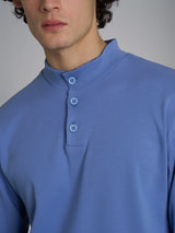 Pigiama lupetto con fantasia tartan in interlock di cotone Azzurri Uomo - Ragno