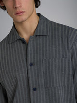 Pigiama spigato aperto in interlock di cotone 58-60 Blu Uomo - Ragno