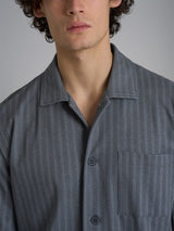 Pigiama spigato aperto in interlock di cotone 44-56 Neri Uomo - Ragno