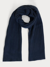 Sciarpa Unisex in Natural Soft Blu Donna - Ragno