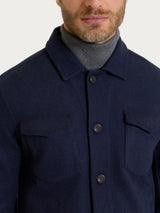 SoftCoat Shacket Blu Uomo - Ragno
