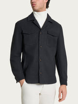 Shacket in Vegan Wool Neri Uomo - Ragno