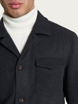 Shacket in Vegan Wool Neri Uomo - Ragno