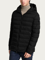 Satin Puffer piumino con cappuccio Neri Uomo - Ragno