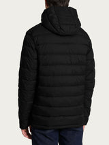 Satin Puffer piumino con cappuccio Neri Uomo - Ragno