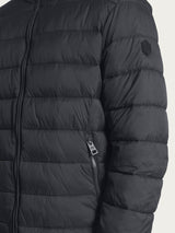 Satin Puffer piumino con cappuccio Grigi Uomo - Ragno