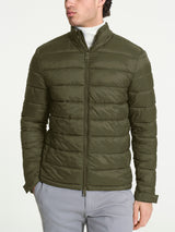 Satin Puffer piumino corto classico Verdi Uomo - Ragno