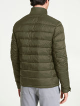 Satin Puffer piumino corto classico Verdi Uomo - Ragno