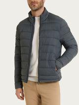 Satin Puffer piumino corto classico Grigi Uomo - Ragno