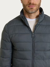 Satin Puffer piumino corto classico Grigi Uomo - Ragno