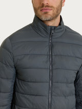 Satin Puffer piumino corto classico Grigi Uomo - Ragno