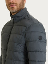 Satin Puffer piumino corto classico Grigi Uomo - Ragno
