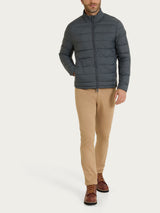 Satin Puffer piumino corto classico Grigi Uomo - Ragno