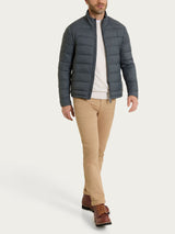 Satin Puffer piumino corto classico Grigi Uomo - Ragno