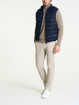 Satin Puffer piumino smanicato Blu Uomo - Ragno