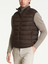 Piumino smanicato in Vegan Down Marroni Uomo - Ragno