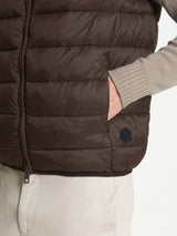 Piumino smanicato in Vegan Down Marroni Uomo - Ragno