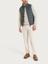 Satin Puffer piumino smanicato Grigi Uomo - Ragno