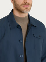 Giacca con bottoni in Shelter Outer Blu Uomo - Ragno