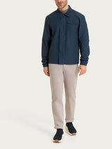 Giacca con bottoni in Shelter Outer Blu Uomo - Ragno