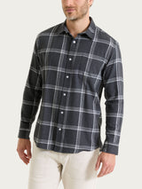 Camicia tartan in Cotton Flannel Neri Uomo - Ragno