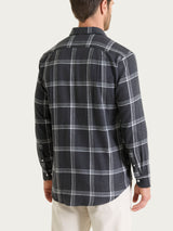 Camicia tartan in Cotton Flannel Neri Uomo - Ragno