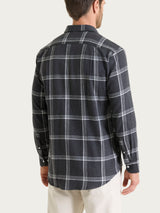 Camicia tartan in Cotton Flannel Neri Uomo - Ragno